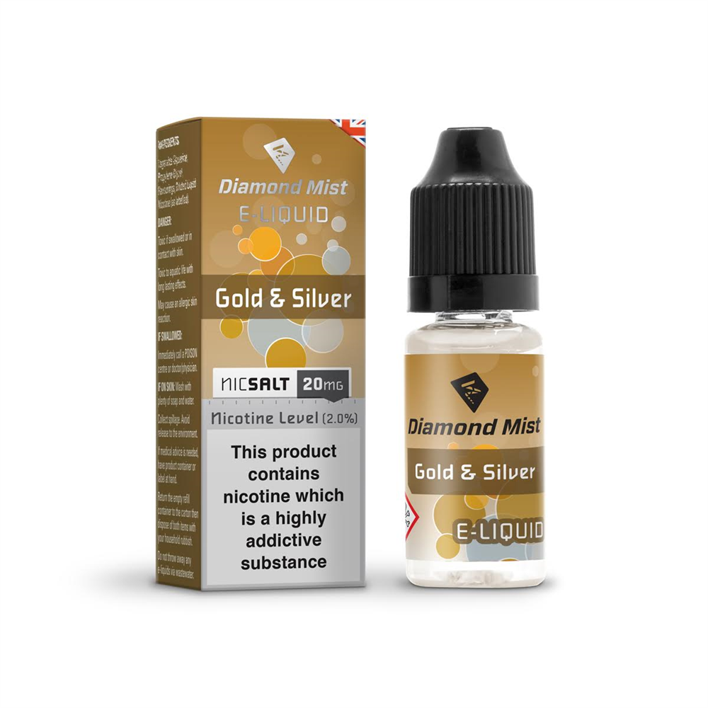Diamond Mist Gold & Silver Nic Salt (10ml)